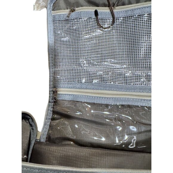 Oimimy Travel Makeup Bag Multiple Pockets & Hanging Hook 10" L x 4" W x 9" H - Picture 6 of 12